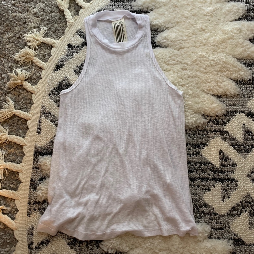white flowy tunic tank